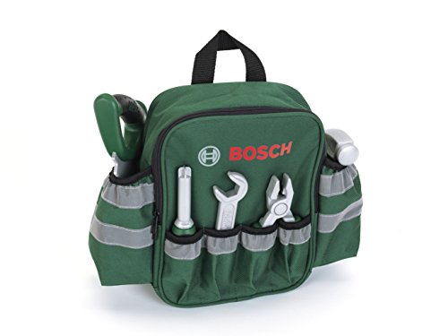 Theo Klein 8326 8326-Bosch Rucksack mit Handwerkzeugen, Bosch Spielzeug, Grün, Silber – Bild 3