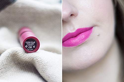 Golden Rose Velvet Matte Lipstick - 08 - Deep Blush Pink