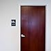 USA Made - Men's and Women's Restroom Signs ADA-Compliant Bathroom Door Signs for Offices, Businesses, and Restaurants, Black, Blue, Grey and Taupe/Tan Colors (Black Handi-Unisex)