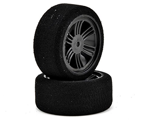Contact RC 26mm 1/10 Nitro Sedan Foam Front Tires (2) (Carbon Black) (37 Shore)