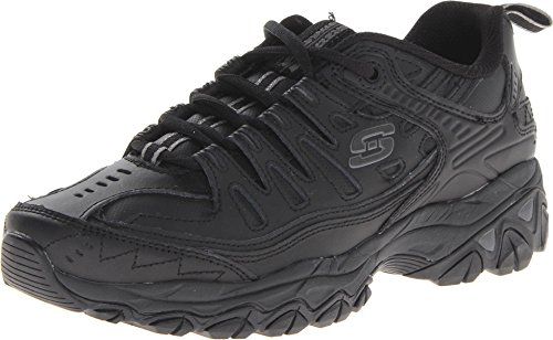 Skechers sport men s fit reprint oxford,black,11 m us