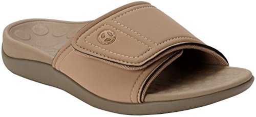 Orthaheel Vionic Unisex Kiwi Slide Sandal Camel/Khaki Size 13 M US Women/12 M US Men