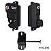 Weatherables Keystone 2-Sided Key-Lockable Gate Latch – Nylon Polymer Heavy Duty Gate Latch with Self-Latching Gate Lock – Made for Easy Installation on Metal, Wood & Vinyl Fences, Keyed Alike