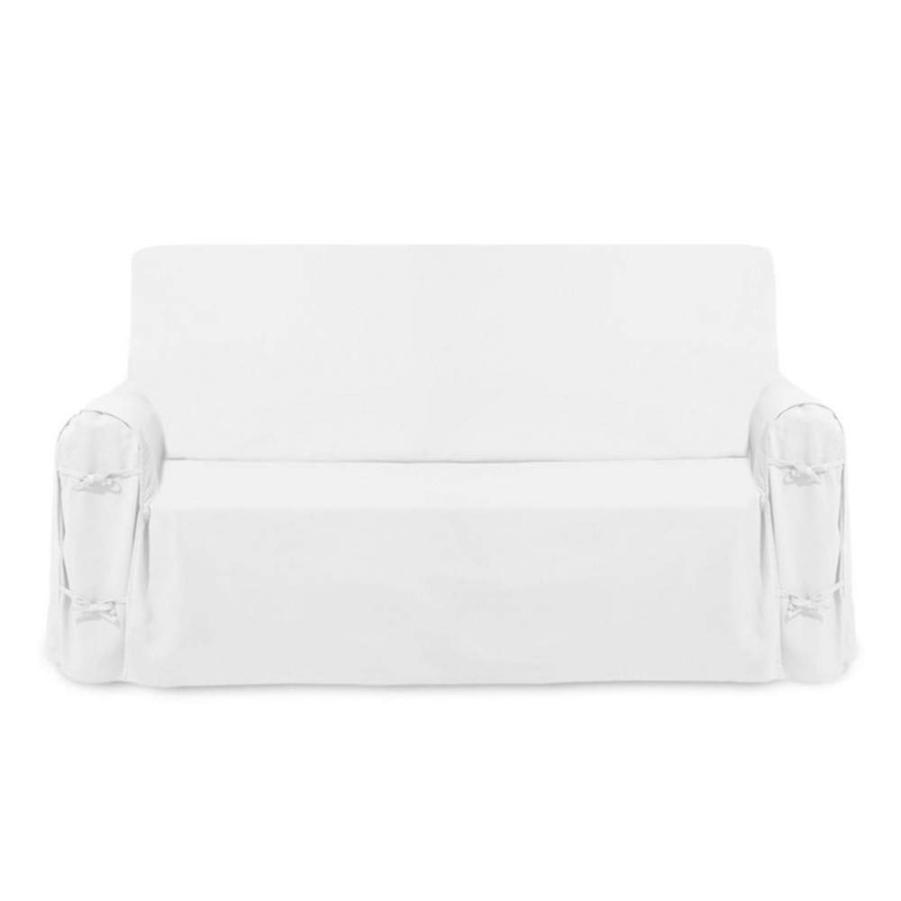 Soleil d'ocre 112553 Panama Sofa Cover Cotton White 100X200 X60 cm