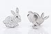 YACQ 925 Sterling Silver Crystal Bunny Stud Earrings Easter Costume Jewelry Accessories Gifts for Women Girls …