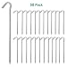 AAGUT 50x Tent Stakes 9 Inch Garden Stakes Pegs, Galvanized Steel Tent Pegs 6Ga Round Outdoor Camping OeTentPegsW9_50