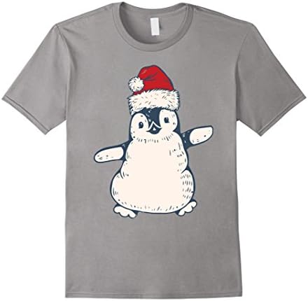 Mens Penguin christmas shirt 2XL Slate