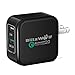 Qualcomm Quick Charge Wall Charger, BlitzWolf Qualcomm QC3.0 30W 2.4A Dual USB Port Travel Charger With Power3S Tech for Xiaomi5, LG G5, HP Elite x3, HTC 10, Asus ZenFone 3, LeEco Le MAX 2