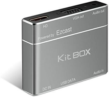 Kitbox S8-pro Screen Mirroring Ios Android AV Adapter USB HDMI TO Converter 1080P Screen Display Matchbox For Iphone IOS 8 /Android 5.0 and About Devices (gray)