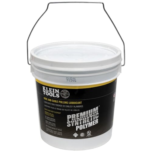 Klein Tools 51017 Pulling Lubricant, Made in USA, Premium Synthetic Polymer Electrical Wire and Cable Pulling Lubricant, 1-Gallon