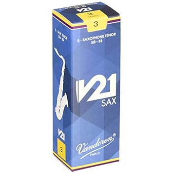 Vandoren V21 Tenor Saxophone Reeds - Box of 5 - Strength 3