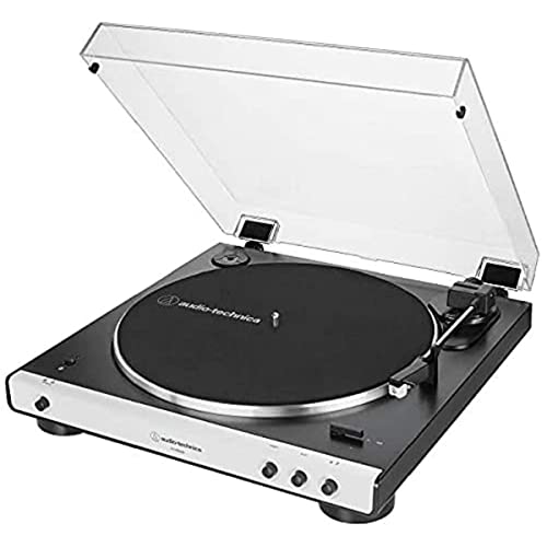 Audio-Technica LP60XBTWH Vollautomatischer Stereo-Plattenspieler mit Riemenantrieb