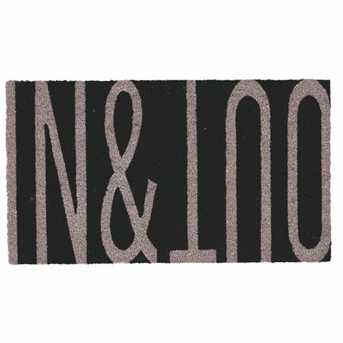 Villa d’Este Home Tivoli Paillasson d'entrée 70 x 40 cm en Coco et PVC, Fond antidérapant, Bigismore