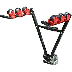 Streetwize – Heavy Duty 3 Bicycle Carrier Towball Fitting, Car Cycle Carrier – Max Load: 45kg (SWCC5)