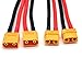 Padarsey 2 Pair XT90 Plug Male Female Connector with 150mm 10AWG Silicon Wire for RC Lipo Battery FPV Drone(2 Pair)