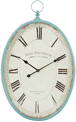 Aspire Sonia Oval Wall Clock Blue
