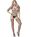Xinkaishi Womens Long Sleeves Bodystockings Lingerie, Black, Size One Size