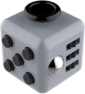 JOHN CABOT Fidget Cube Relieves Stress and Anxiety for Children and Adults (black grey)