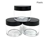 30g 30ml/1oz Refillable Plastic Round Clear Jars