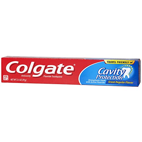 Colgate Cavity Protection Travel Toothpaste with Fluoride, ADA Accepted