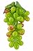 JEDFORE 4 Bunches of Artificial Black,Red, Green and Purple Grapes Fake Fruit Home House Kitchen Party Wedding Decoration Photography - 4 Colors