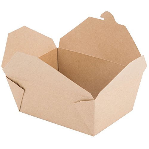 5 Disposable+Containers+Microwaveble+Folding+Natural