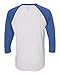 Next Level Unisex Triblend 3/4-Sleeve Raglan L Vin Ryl/ Htr Wht