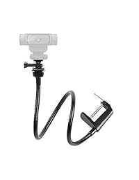 Soporte flexible de 25 pulgadas para brazo largo con abrazadera giratoria para Logitech  cam C925e C922x C922 C930e C930 C920 C615