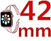 Lwsengme Apple Watch Band,Lwsengme Steel Wrist Band with Adjustable Buckle for Apple iWatch/New Apple iWatch Series 2/ Apple Watch Series 1/Nike+ (42mm-Rose Gold-02)