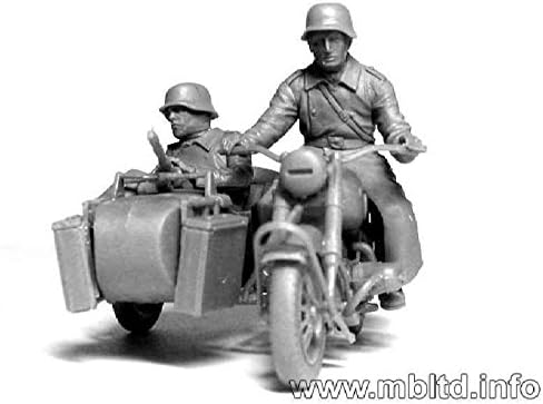 Masterbox 1:35 Scale Kradschutzen German Motorcycle Troops on The Move, 13 x 13 x 38 millimetres, Multicolor - Image 4