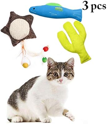 Bangcool 3 Piezas Juguetes Para La Denticion Del Gato Dibujos