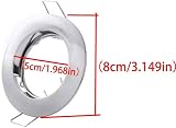 Hsthe Sea Set of 6 Recessed Light Frames Aluminium Silver GU10 50mm view 2