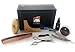GBS Beard Facial Grooming & Moustache Kit for Gentlemen- Greatest Gift - Beard Oil, Beard Balm, Brush, Sharp Cut Clippers, Template Comb, Beard Comb, Straight Edge Shavette Razor, Mustache Comb+Razor