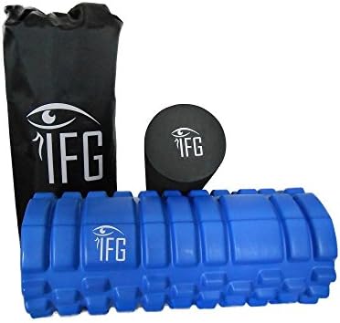 Insight Fitness Group 2 in 1 Foam Roller Set:Textured Roller for Trigger Point Massage, Ideal for Yoga, Physical Therapy, Muscle Release, Sore Muscle Recovery Bonus Soft Foam Roller FREE Travel Bag