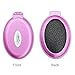 Oleh-Oleh Wet and Dry Brush Pro Detangle Hair Brush + Folding Mirror Mini Pop Up Hairbrush (rose+blue)
