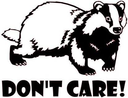 Honey Badger Vinyl Decal, Honey Badger Don't Care, Honey Badger Doesn't Give A Sh*t, Honey Badger Sticker