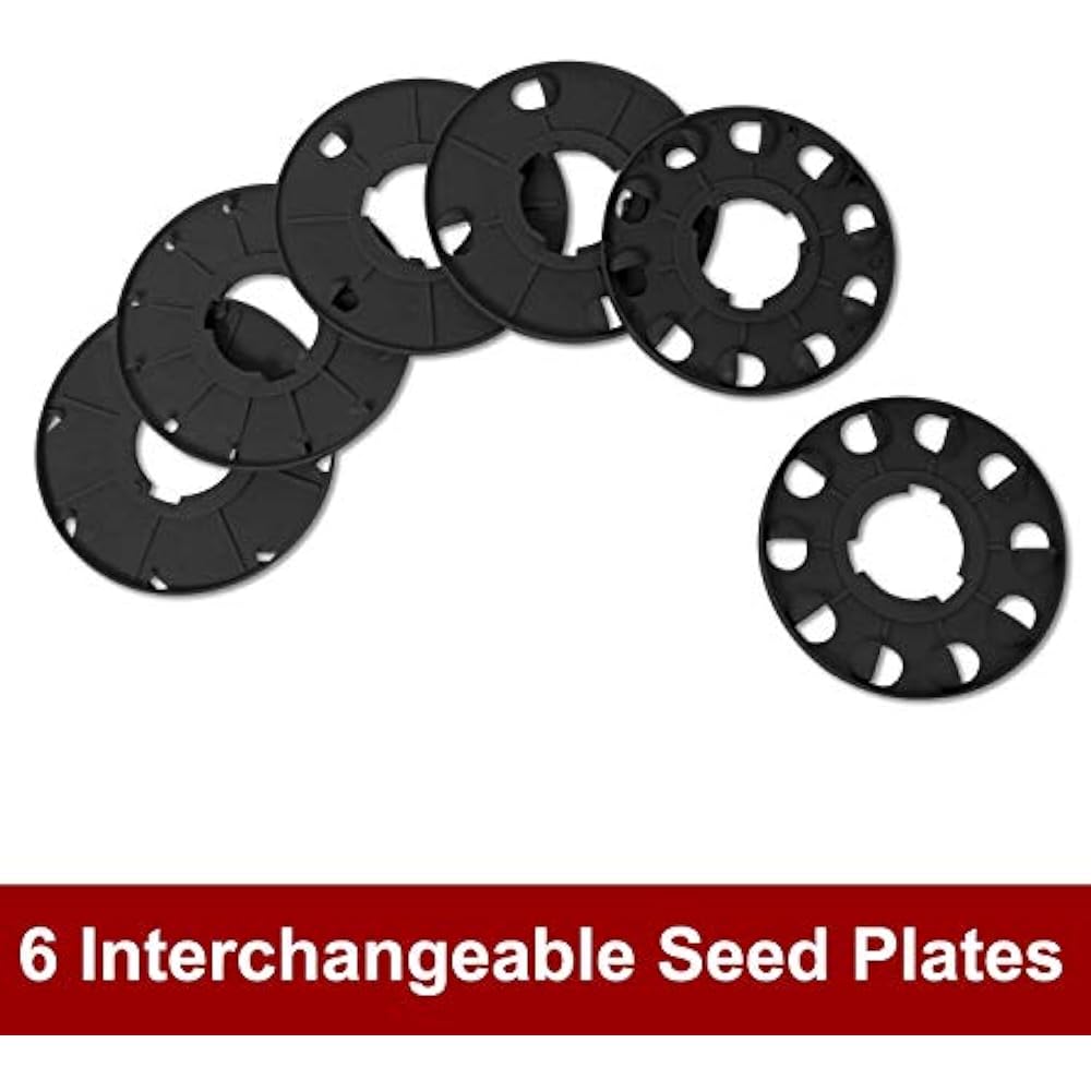 Chapin 8701B Garden Push Seeder 6 Seed Plates For Up To 20 Varieties Of