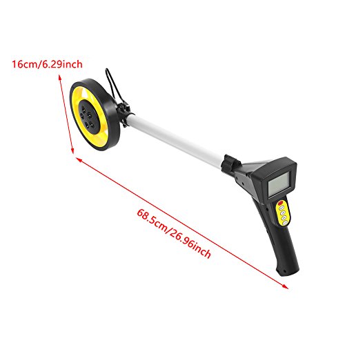 Digital Display Measuring Wheel - Large Digital LCD Display - Foldable Digital Distance Measuring Wheel Measure Road Land Builders Workers - with a Carrying Bag
