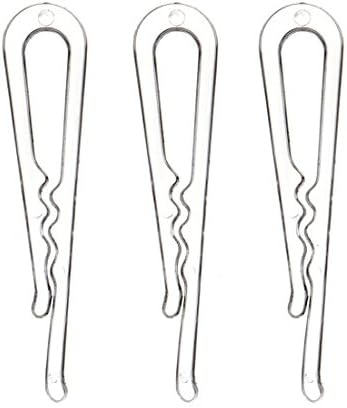 Sinfoo Plastic Clip with Teeth for Dress Shirt Garment Tie Packaging, 1.5" H, Clear, 1000 Piece