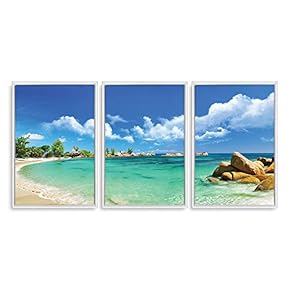 3 Piece Framed Canvas Wall Art for Living Room, Bedroom Scenery Theme Canvas Prints for Home Decoration Ready to Hang - 16"x24"x3 Panels