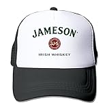 Jameson Irish Whiskey Logo Trucker Mesh Snapback Hat Black