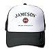 Jameson Irish Whiskey Logo Trucker Mesh Snapback Hat Black