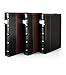 Bellagio-Italia DVD Storage Binder, Classic Set - Stores DVD Cover Art - Acid-Free Sheets - 1-Pack, Stores up to 48 DVDs, CDs, or Blu-Rays, Brown