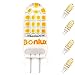 Bonlux 120V GY6.35 LED Light Bulb 40W Equivalent T3/T4/T5 G6.35 Bi-pin JC Type Halogen LED Replacement Bulb for Under-cabinet Accent Puck Light Desk Lamp Lighting (Warm White, pack-4)