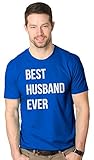 Mens Best Husband Ever Funny Wedding Marriage T shirt