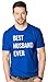 Mens Best Husband Ever Funny Wedding Marriage T shirt