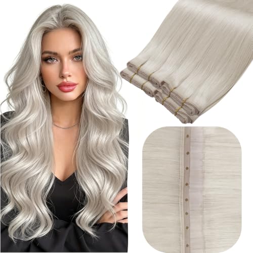 Hetto Butterfly weft hair extensions human hair 100g 22In Blonde #60 at Amazon