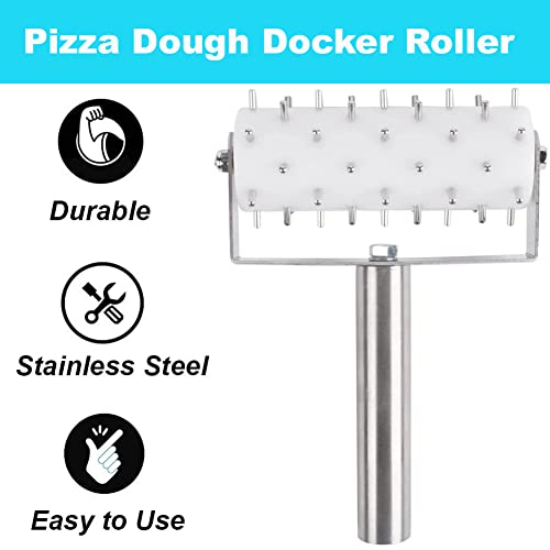 Pizza Dough Docker Roller Stainless Steel Pizza Roller