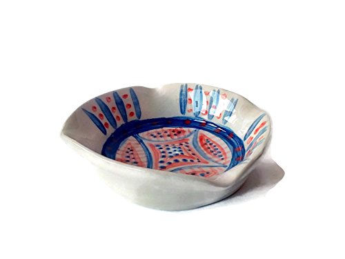 Handpainted cute ashtray, pottery cigar ashtray