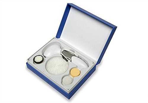 USA PURADIANT Facial Cleansing Brush | Face Scrubber I Spin Brush | Body Brush | Sonic Waterproof Cleansing Brush | Exfoliating Brush | Cleans and Smooths Skin | Pumice For Rough Feet and Hands